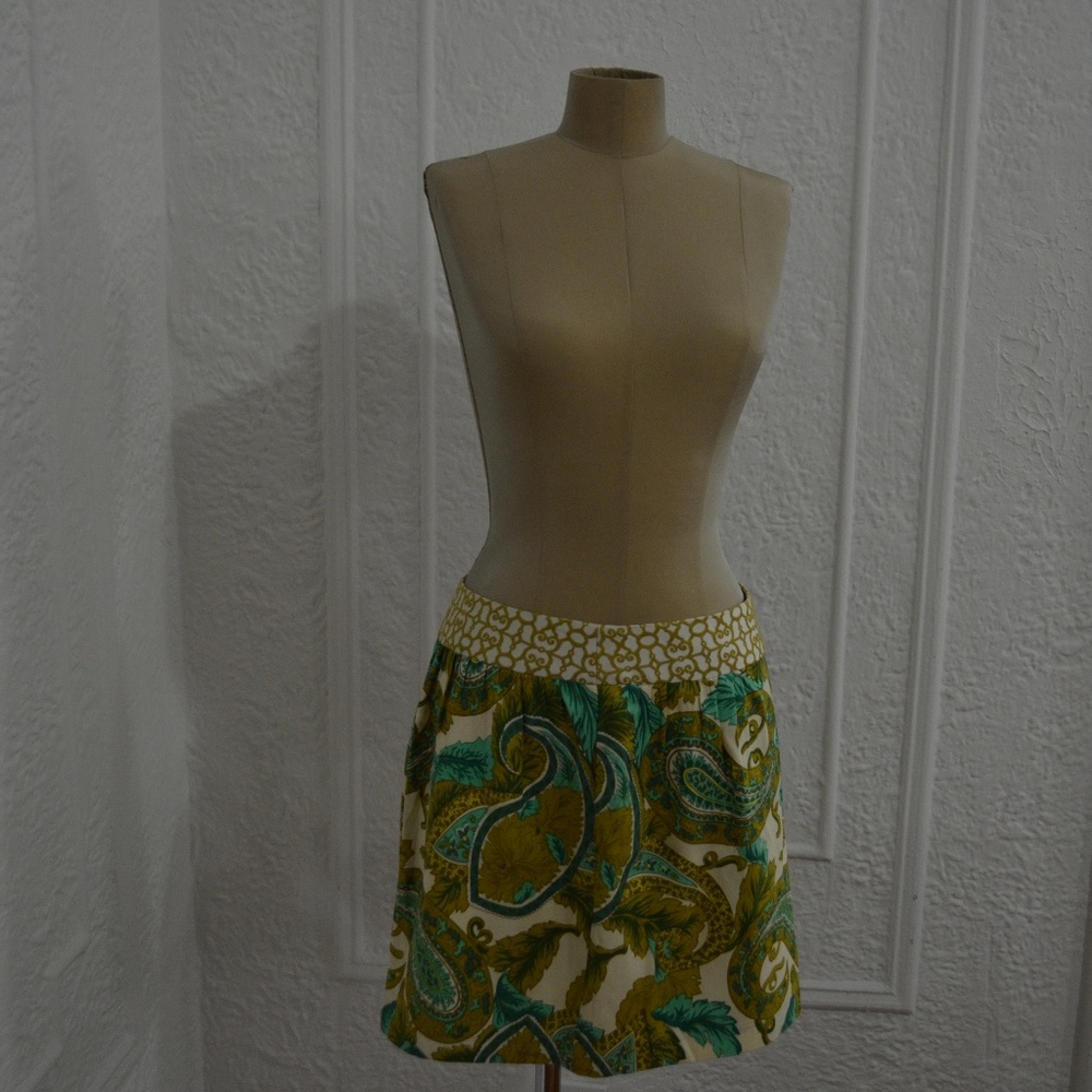 Milly of New York Patterned Mini Skirt